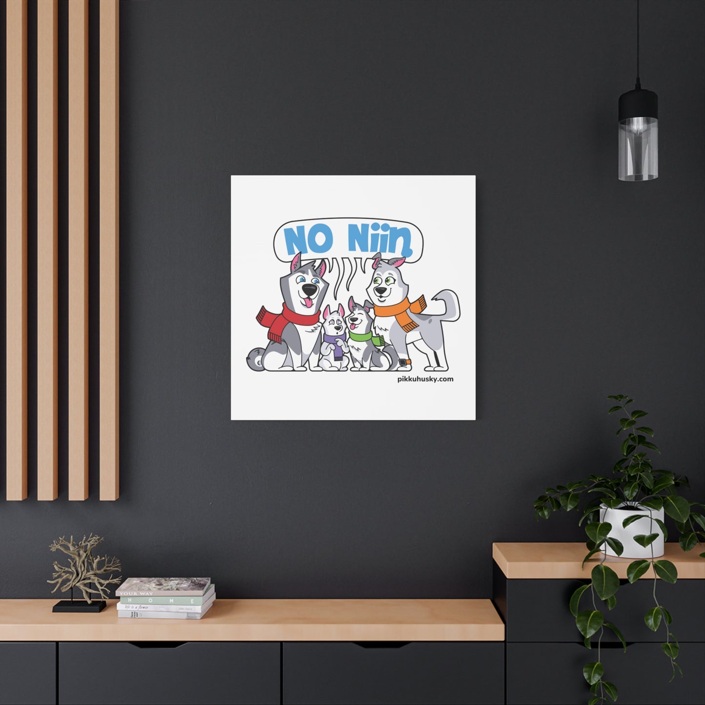 No niin PikkuHusky Family Canvas