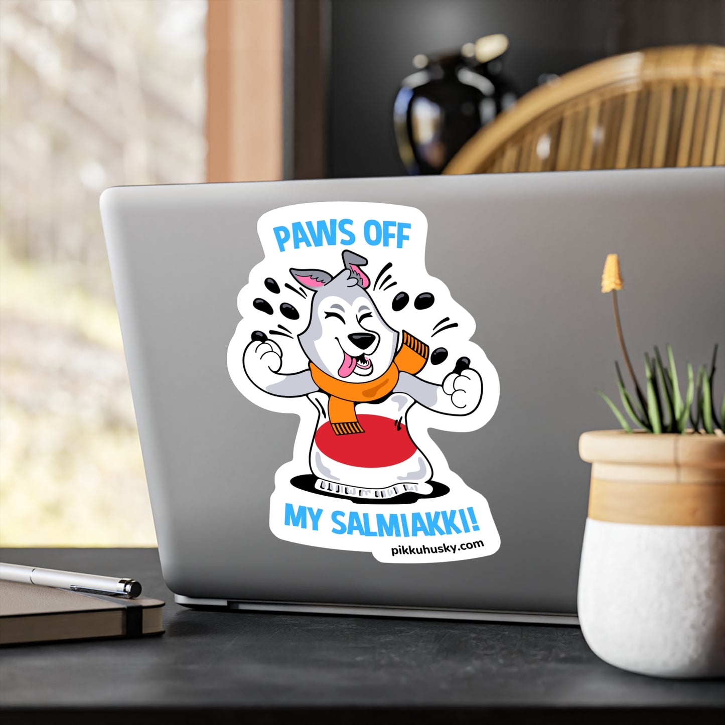 Helmi: "Paws of my Salmiakki" Sticker