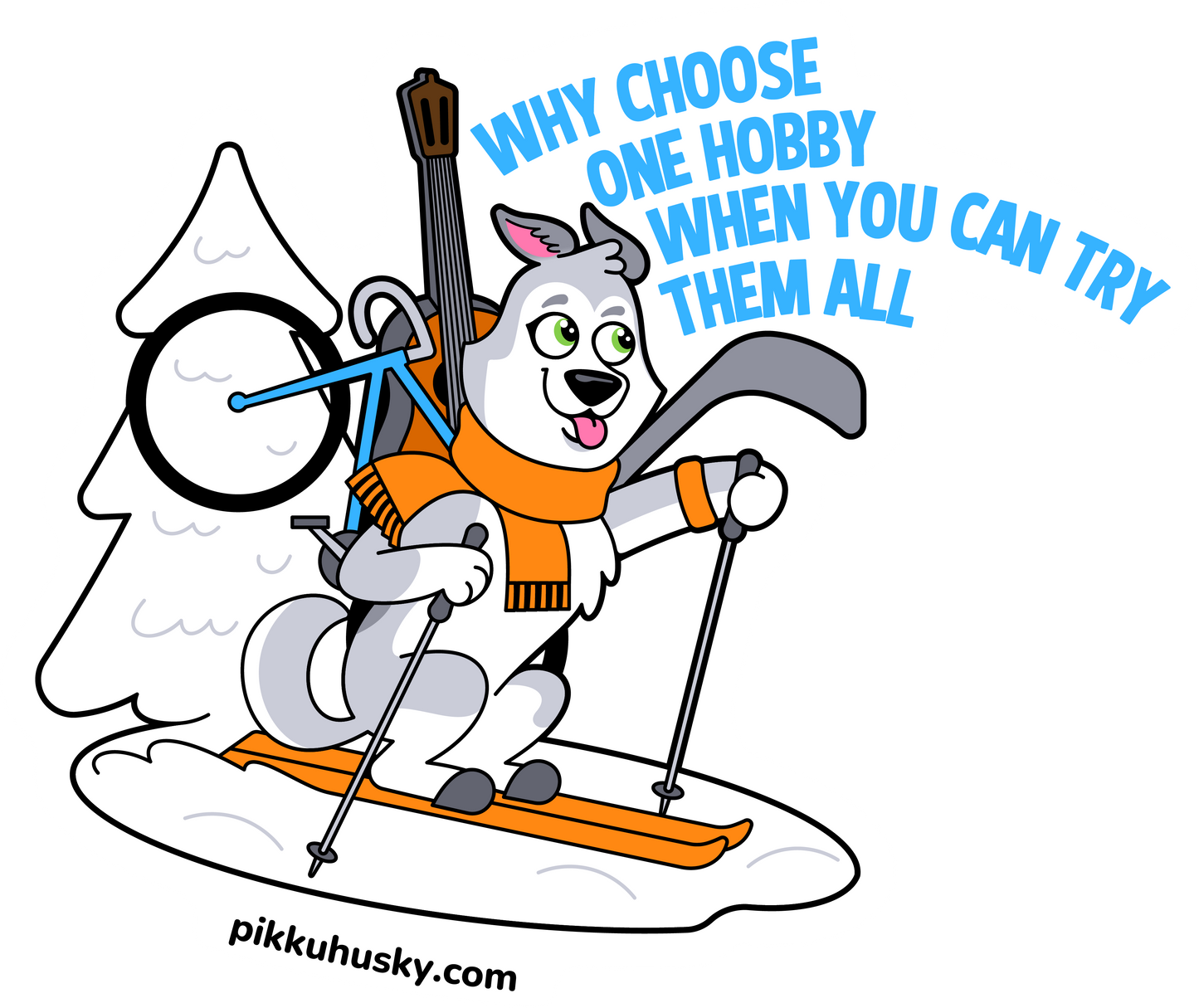 Helmi: "Why have one hobby when you can try them all!" Mug